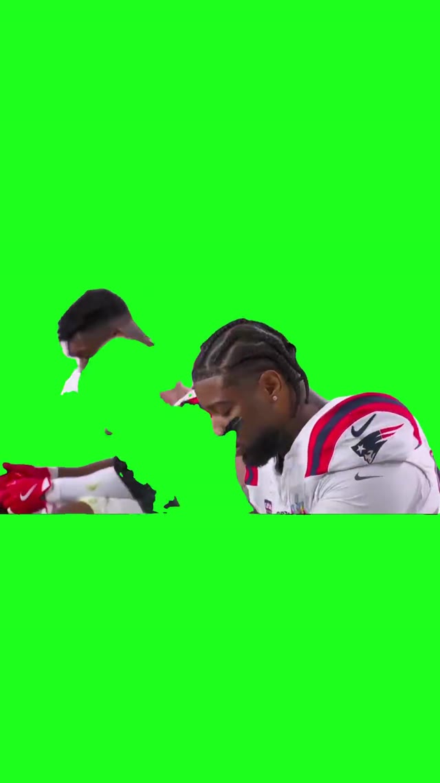 Patriots face palm green screen