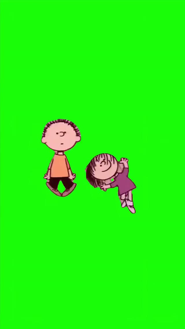 Peanut amp Fredie Dancing  green screen