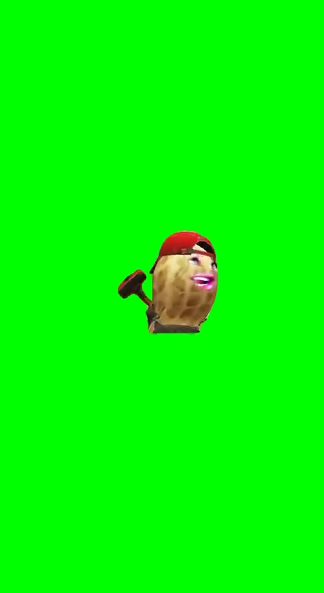 Peanut Rawr green screen