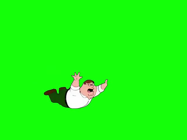Peter Griffin Hurts His Knee green screen