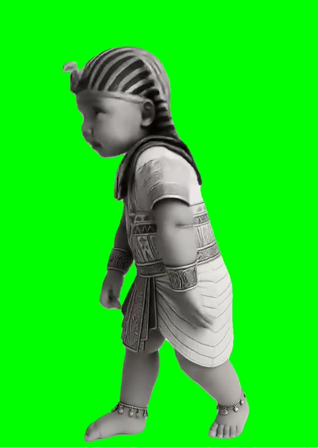 Pharaoh Tuff Baby Tiki Tiki Dance green screen