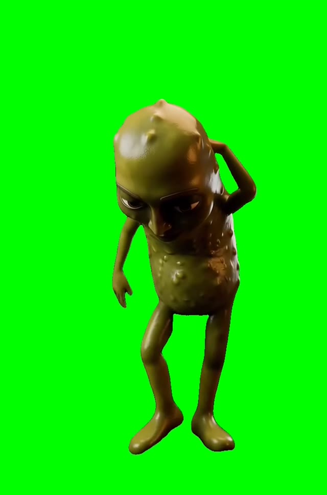 Pickle Tribal Dance green screen