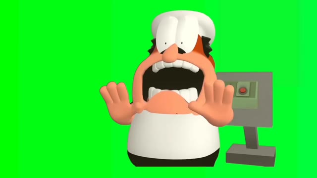 Pizza tower screaming green screen