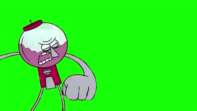 Regular Show Rigby Dancing green screen