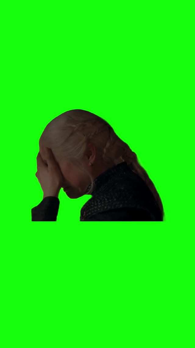Rhaenyra Crying green screen