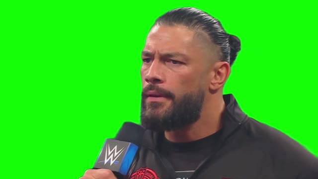 Roman Reigns tribal chief green screen