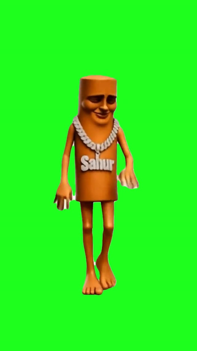 Sahur Dancing To The Omelette Man green screen