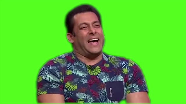 Salman Khan Laughing green screen