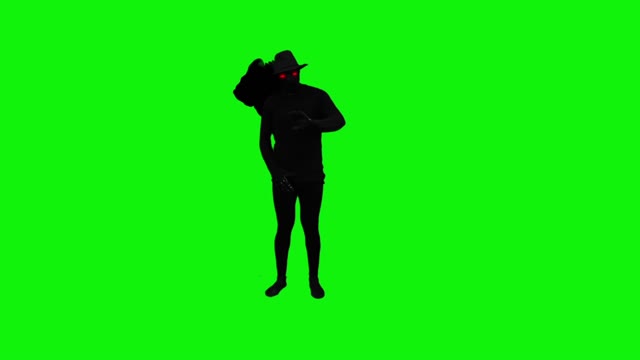 Shadow hatman green screen