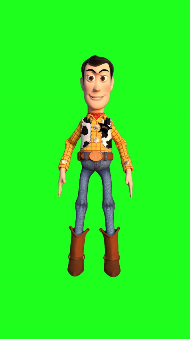 Sheriff Woody Shows Off His Dance Moves green screen