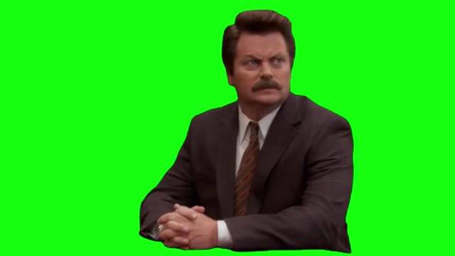 Shes here green screen