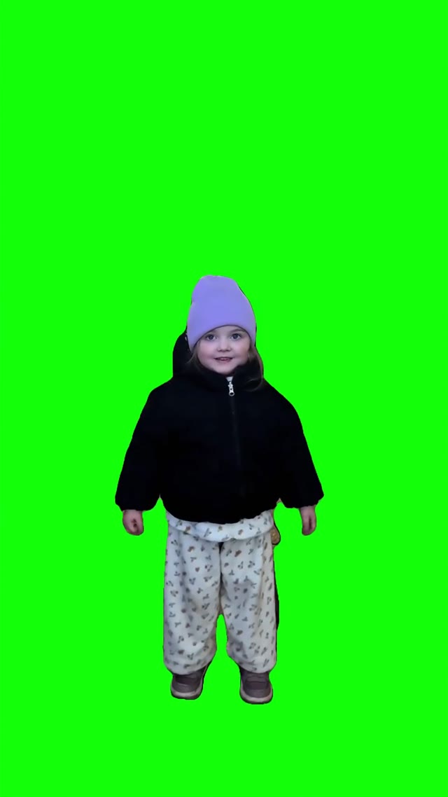Showing bird green screen