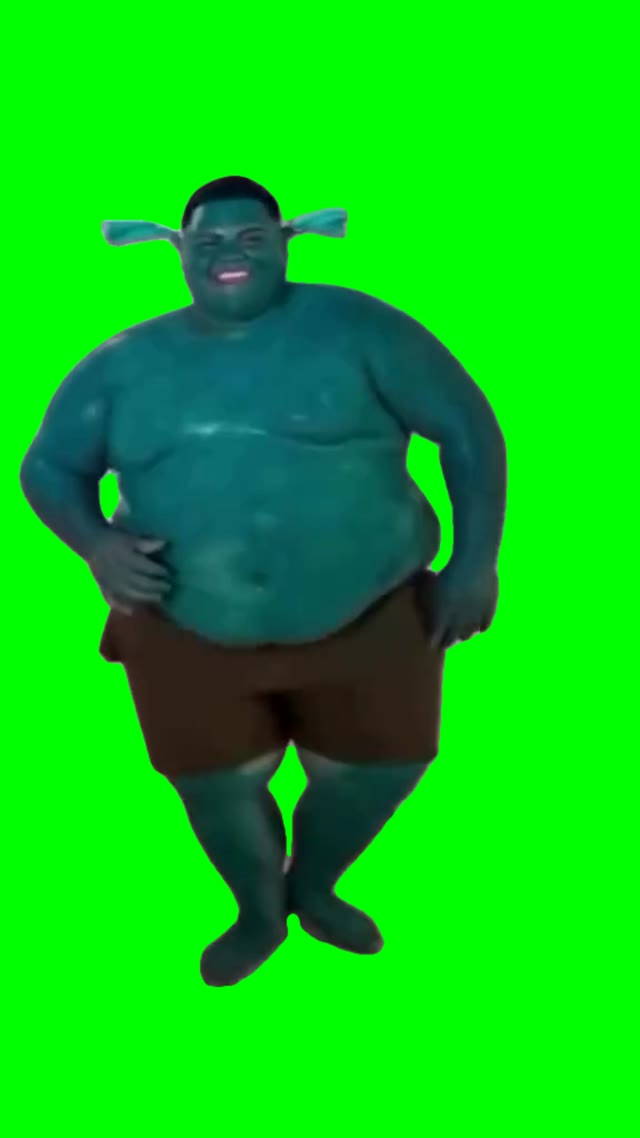 Shrek Emote Dance green screen