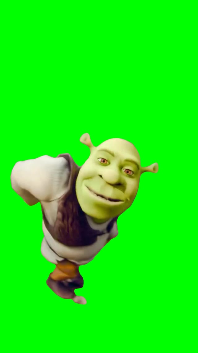 Shrek got dem moves green screen