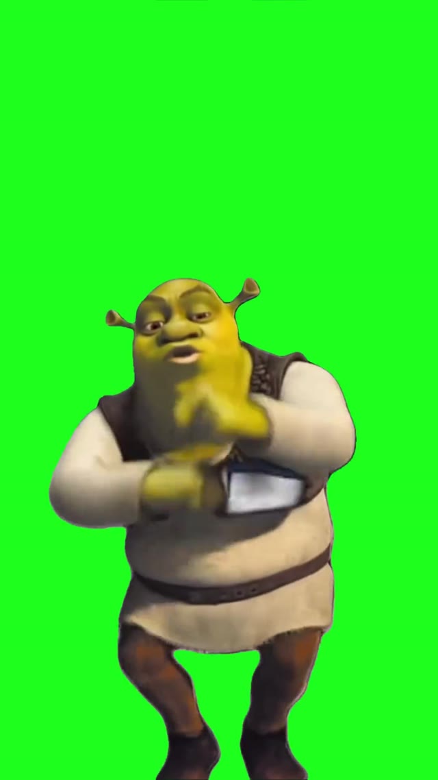 Shrek sexy dance green screen