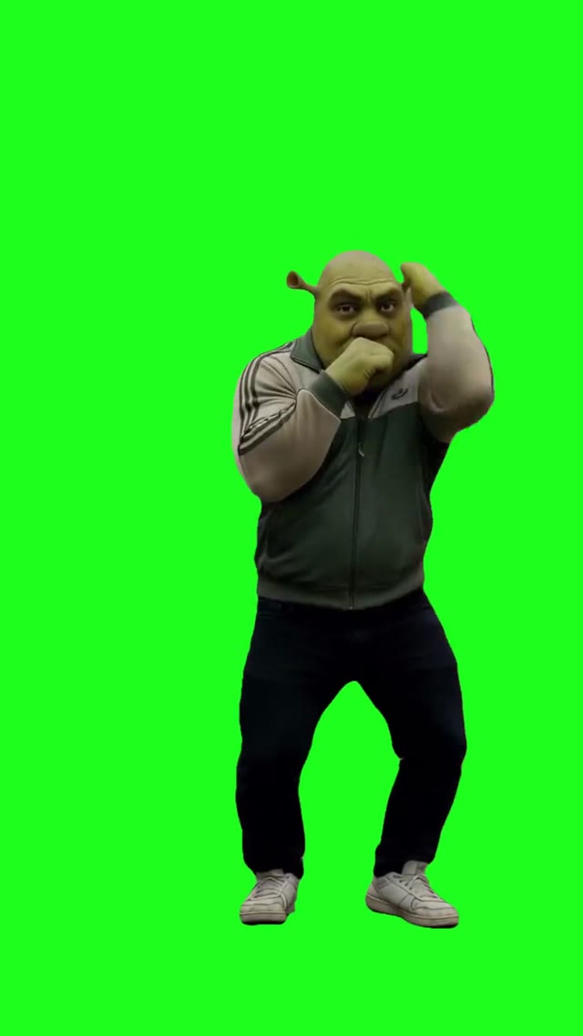 Shrek tectonic green screen