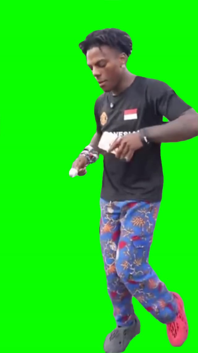 Speed dancing in Indonesia green screen