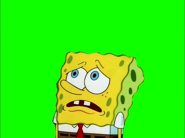 SpongeBob Does everybody know about opposite day green screen