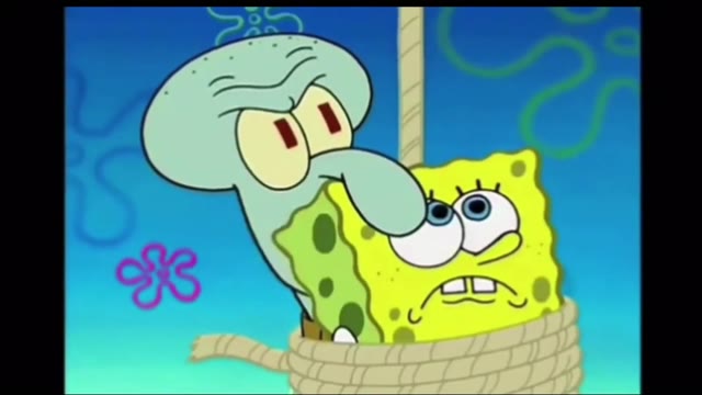 SpongeBob Hell Come green screen