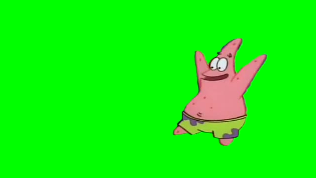 SpongeBob Patrick Opposite Day green screen