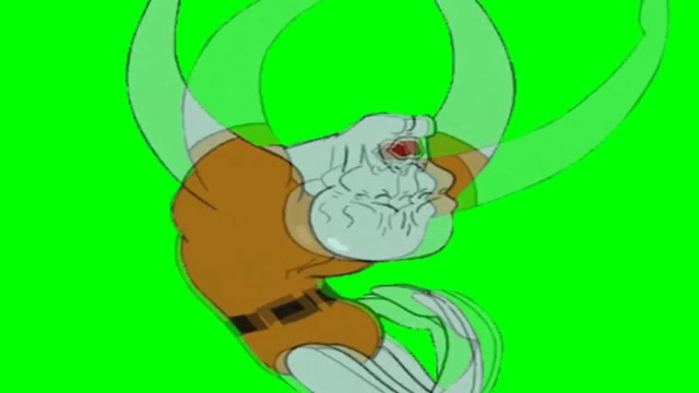 SpongeBob Squidward Falling Handsome green screen