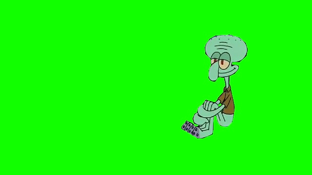 SpongeBob Squidward youre back green screen