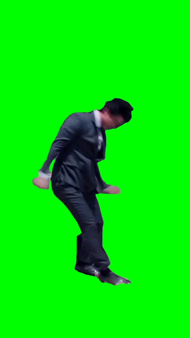 Squid Games Recruiter Stomping green screen