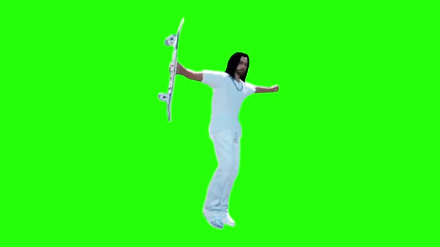 Steezus Christ Even Flow green screen
