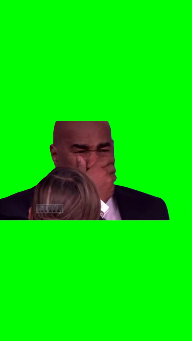 Steve CRYING green screen