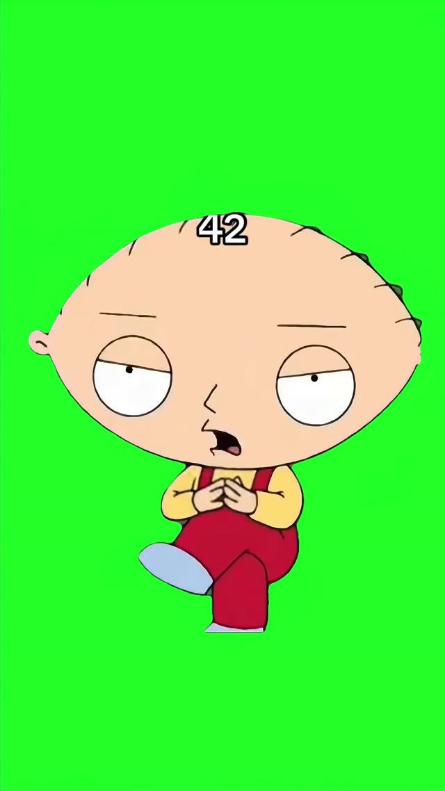 Stewie green screen