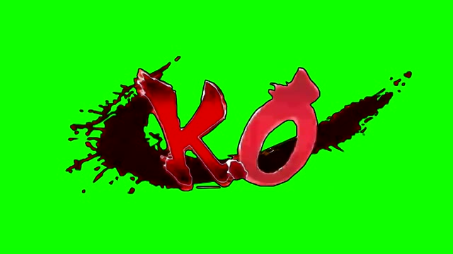 Street Fighter KO green screen