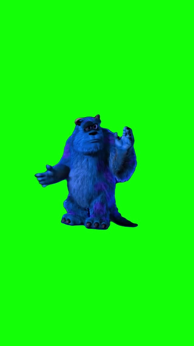 Sulley Dancing green screen