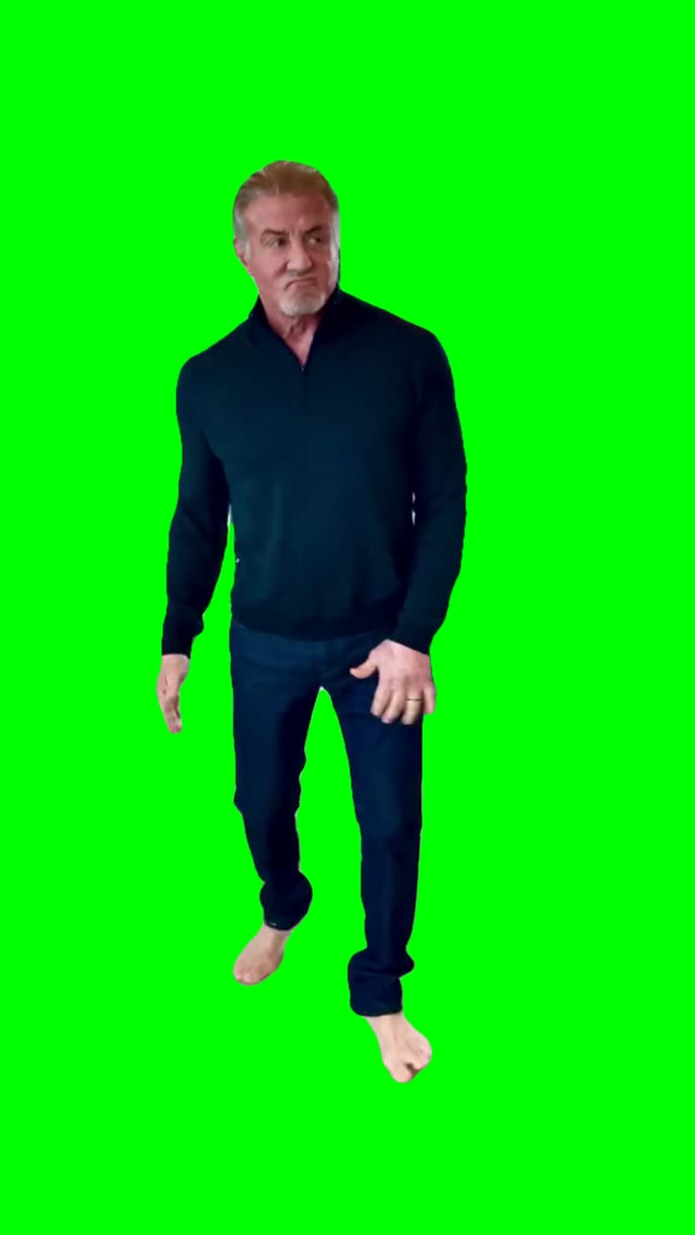 Sylvester dancing green screen