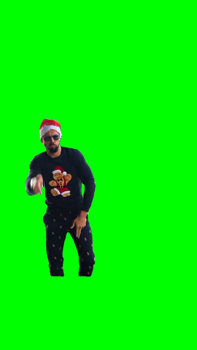 Tate Christmass Dance green screen