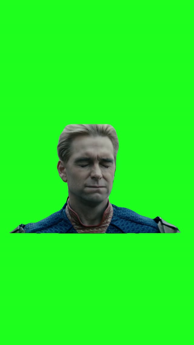 The Boys Homelander Upset green screen