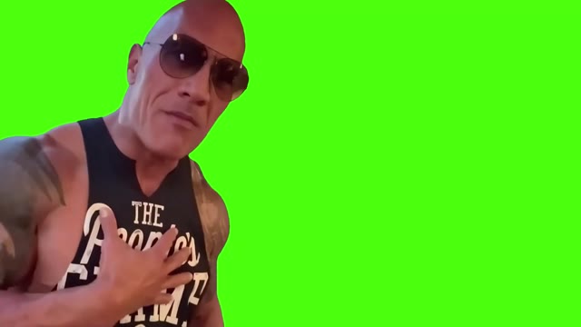 The Rock to Cody Rhodes F your story green screen