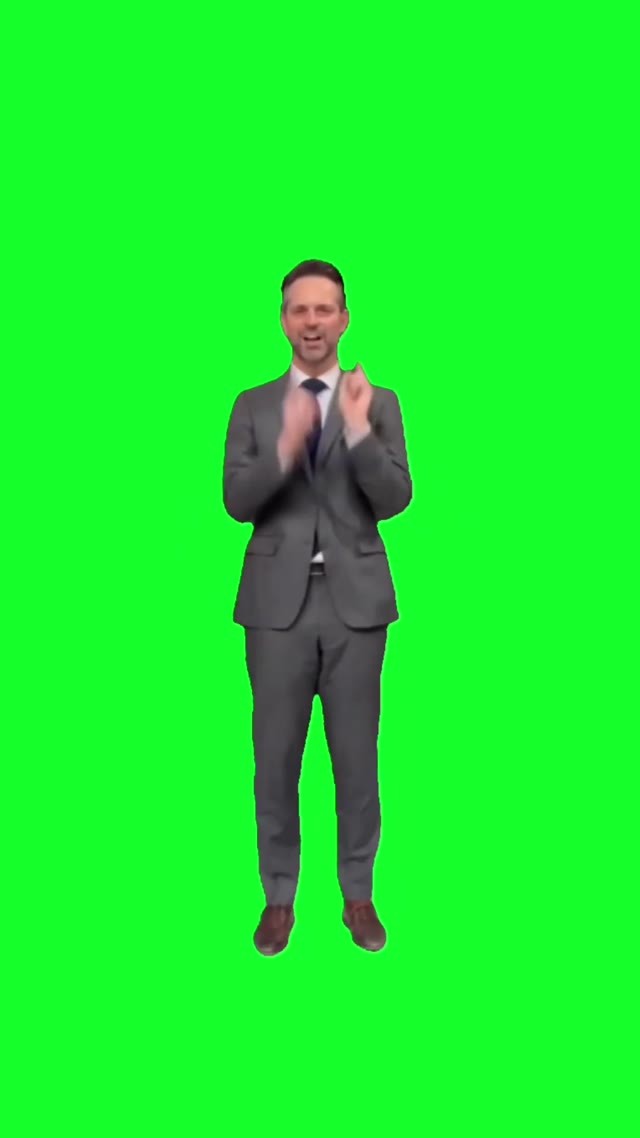 The dancing Weatherman bood up groove dance green screen