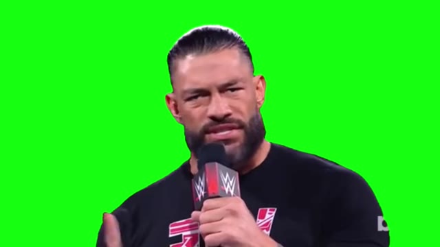 The tribal chief wont do that green screen