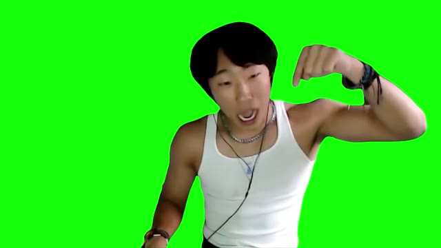 This morning i woke up green screen