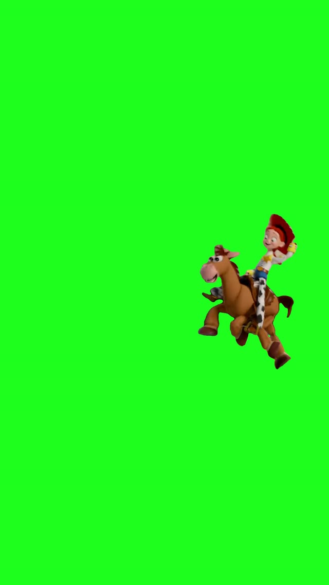 Toy Story Yeehaa green screen