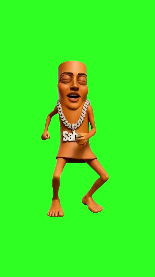 Tribal Goofy Dance green screen
