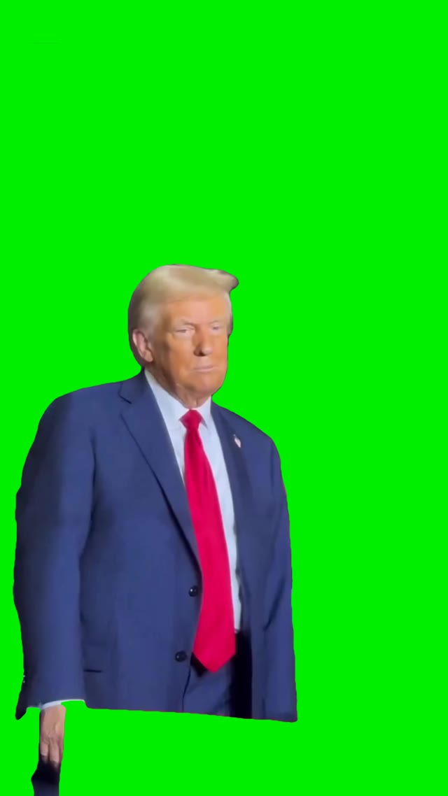 Trump Disappointed green screen