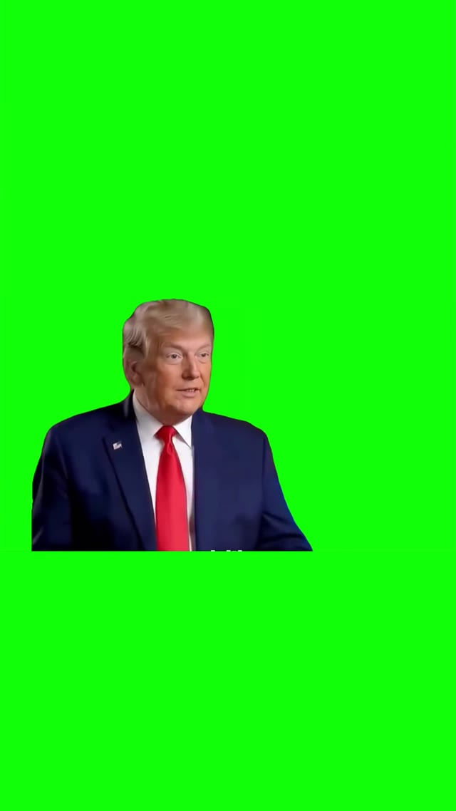 Trump I stole it 4k green screen
