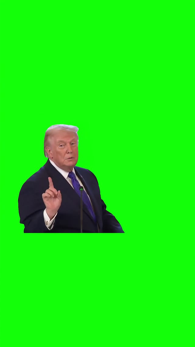 Trump wow what a view 4k green screen