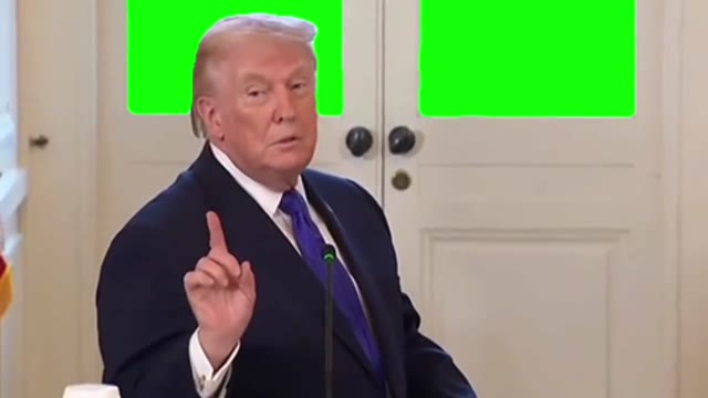 Trump wow what a view green screen