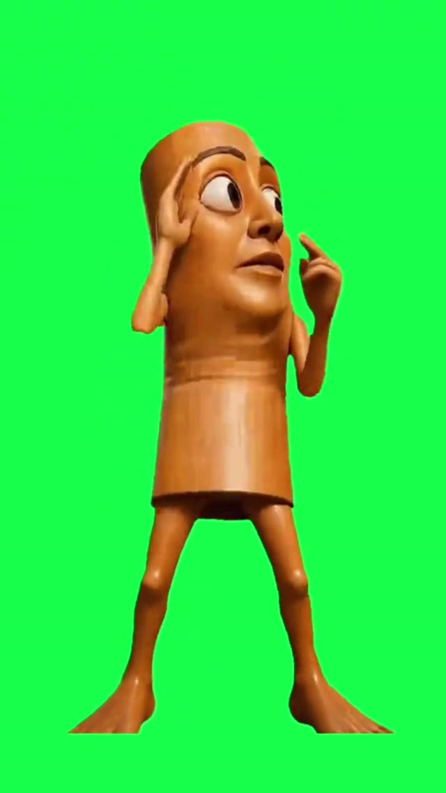 Tung Tung Sahur Pinky Up Dance green screen
