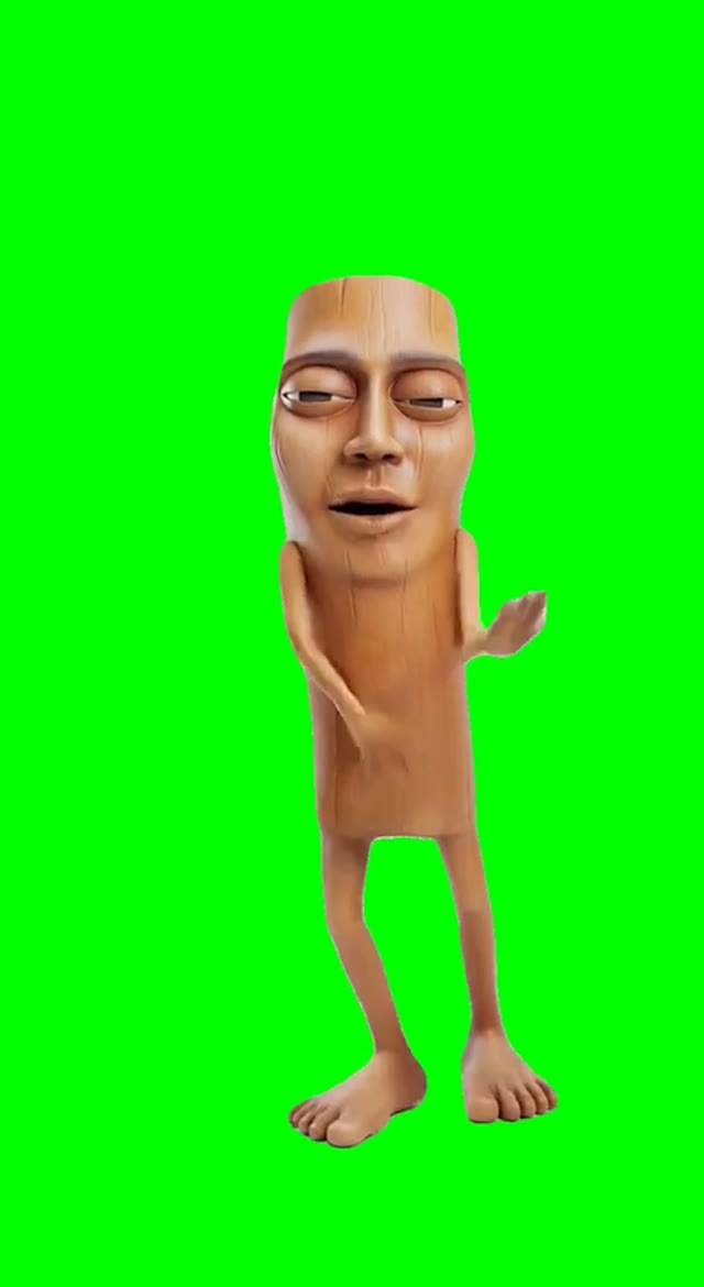 Tung Tung Sahur Dancing To Gangnam Style green screen
