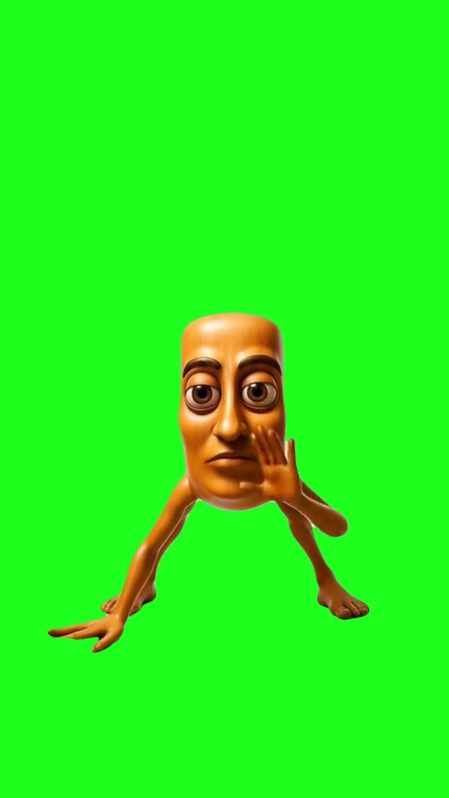 Tung Tung Tung Sahur Dancing On All Fours green screen