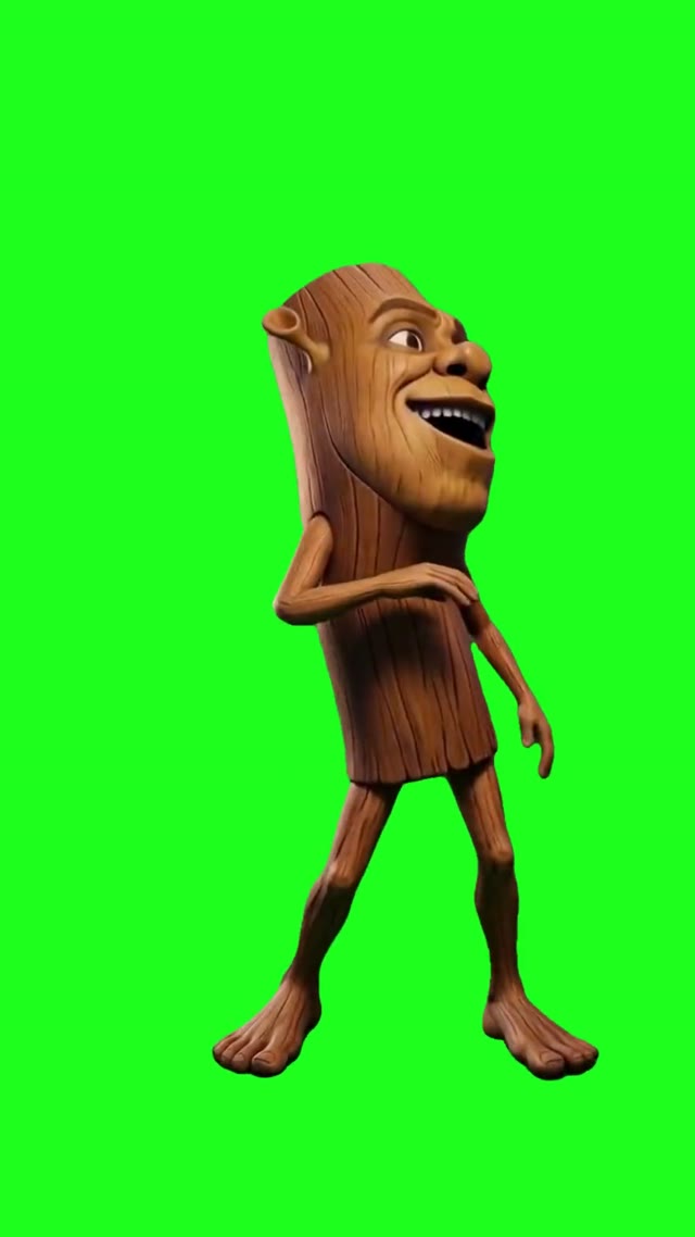 Tung Tung Tung Sahur Dancing To Pop Dat Thang green screen