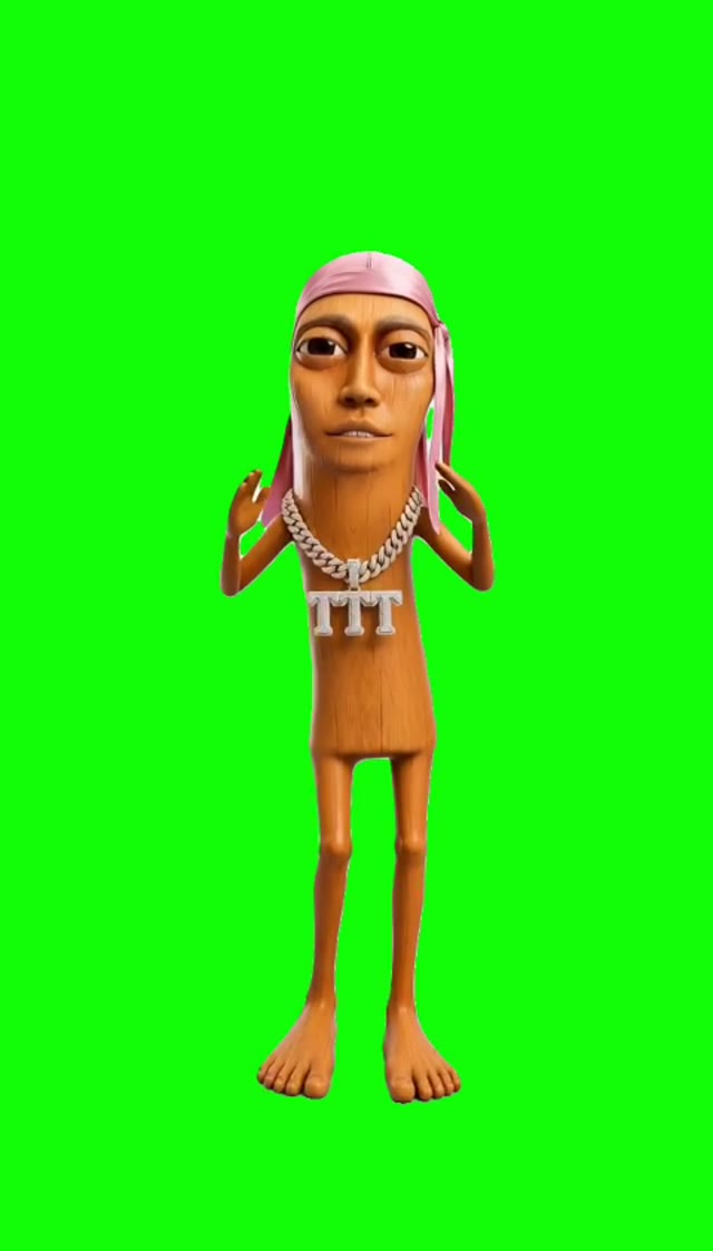 Tung Tung Sahur green screen